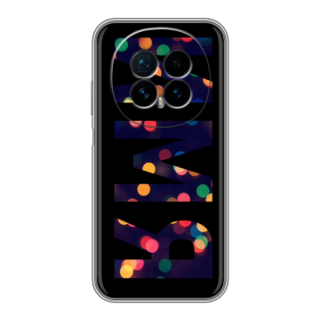 Силиконовый чехол на Honor Magic 8 с принтом ИМЯ