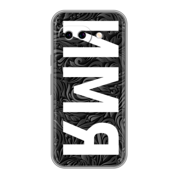 Силиконовый чехол на Google Pixel 9A с принтом ИМЯ