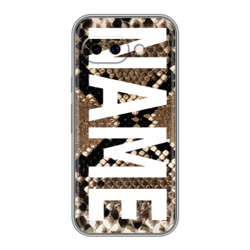 Силиконовый чехол на Google Pixel 9A с принтом NAME