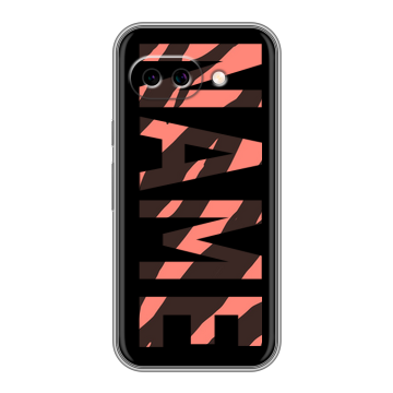 Силиконовый чехол на Google Pixel 9A с принтом NAME