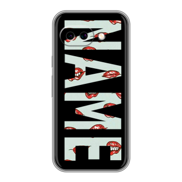 Силиконовый чехол на Google Pixel 9A с принтом NAME