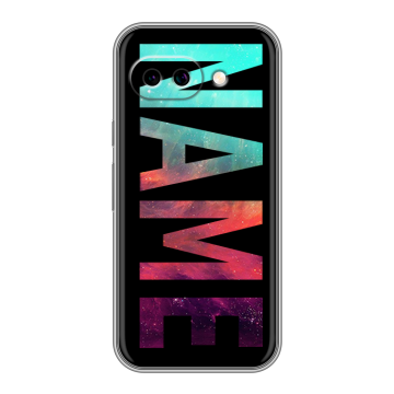 Силиконовый чехол на Google Pixel 9A с принтом NAME