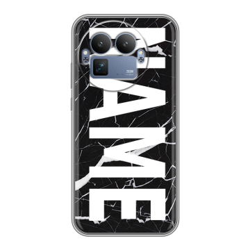 Силиконовый чехол на Realme GT8 Pro с принтом NAME