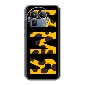 Силиконовый чехол на Realme GT8 Pro с принтом ИМЯ