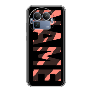 Силиконовый чехол на Realme GT8 Pro с принтом NAME