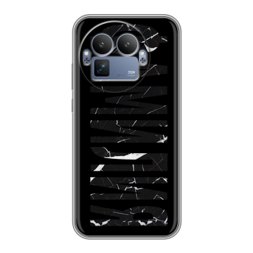 Силиконовый чехол на Realme GT8 Pro с принтом ФАМИЛИЯ