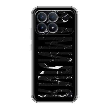 Силиконовый чехол на Poco F8 Pro с принтом ФАМИЛИЯ