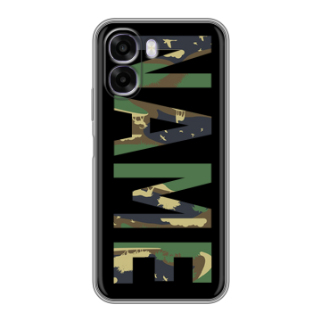 Силиконовый чехол на OPPO A6x с принтом NAME