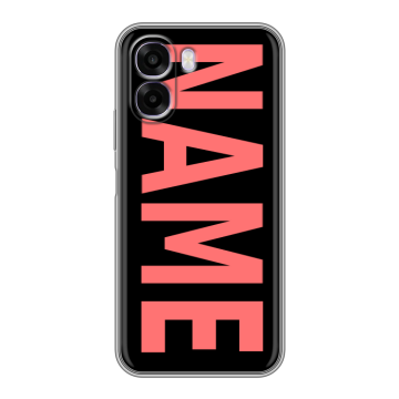 Силиконовый чехол на OPPO A6x с принтом NAME