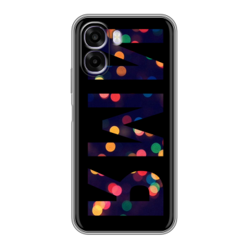 Силиконовый чехол на OPPO A6x с принтом ИМЯ