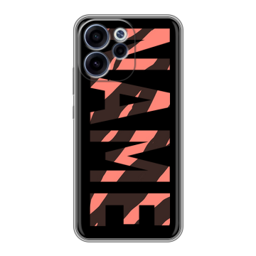 Силиконовый чехол на OPPO Reno15 F с принтом NAME