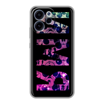 Силиконовый чехол на OPPO Reno15 F с принтом ИМЯ