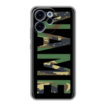 Силиконовый чехол на OPPO Reno15 F с принтом NAME