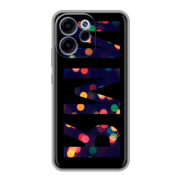 Силиконовый чехол на OPPO Reno15 F с принтом ИМЯ