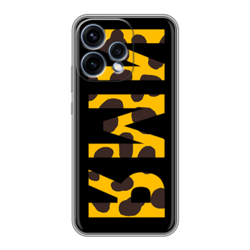 Силиконовый чехол на OPPO Reno15 с принтом ИМЯ