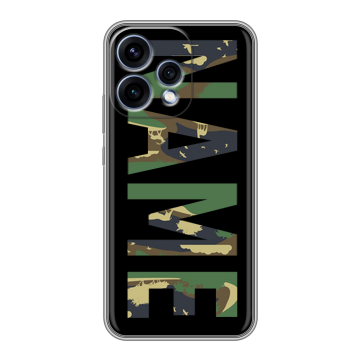 Силиконовый чехол на OPPO Reno15 с принтом NAME