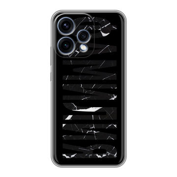 Силиконовый чехол на OPPO Reno15 с принтом ФАМИЛИЯ