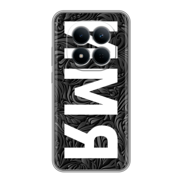 Силиконовый чехол на Redmi Note 15 5G с принтом ИМЯ