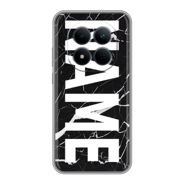 Силиконовый чехол на Redmi Note 15 5G с принтом NAME