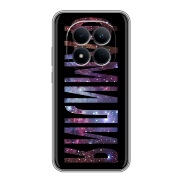 Силиконовый чехол на Redmi Note 15 5G с принтом ФАМИЛИЯ