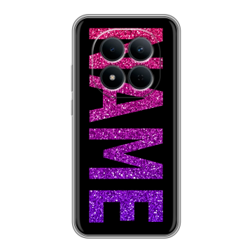 Силиконовый чехол на Redmi Note 15 5G с принтом NAME