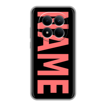Силиконовый чехол на Redmi Note 15 5G с принтом NAME