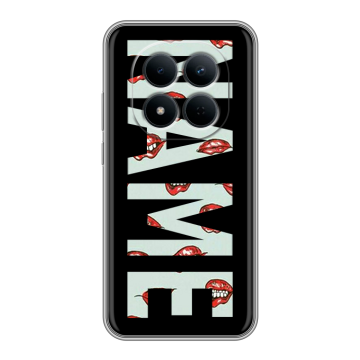 Силиконовый чехол на Redmi Note 15 5G с принтом NAME