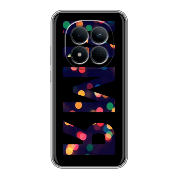 Силиконовый чехол на Redmi Note 15 5G с принтом ИМЯ