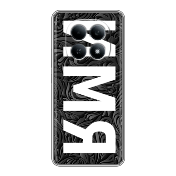 Силиконовый чехол на Redmi Note 15 4G с принтом ИМЯ