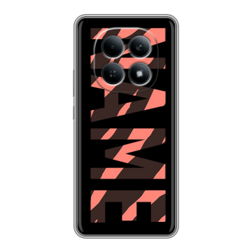 Силиконовый чехол на Redmi Note 15 4G с принтом NAME
