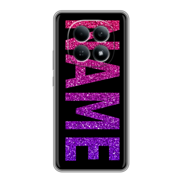 Силиконовый чехол на Redmi Note 15 4G с принтом NAME