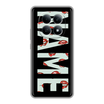 Силиконовый чехол на Redmi Note 15 4G с принтом NAME