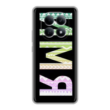 Силиконовый чехол на Redmi Note 15 4G с принтом ИМЯ