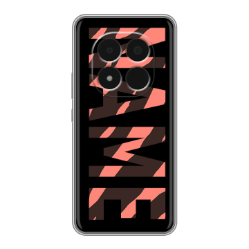 Силиконовый чехол на Redmi Note 15 Pro 5G с принтом NAME