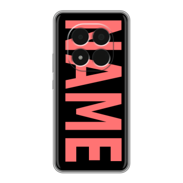 Силиконовый чехол на Redmi Note 15 Pro 5G с принтом NAME