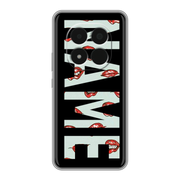Силиконовый чехол на Redmi Note 15 Pro 5G с принтом NAME