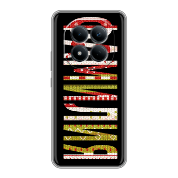 Силиконовый чехол на Redmi Note 15 Pro 4G с принтом ФАМИЛИЯ