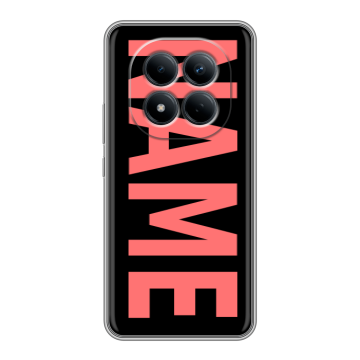 Силиконовый чехол на Redmi Note 15 Pro 4G с принтом NAME