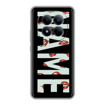 Силиконовый чехол на Redmi Note 15 Pro 4G с принтом NAME
