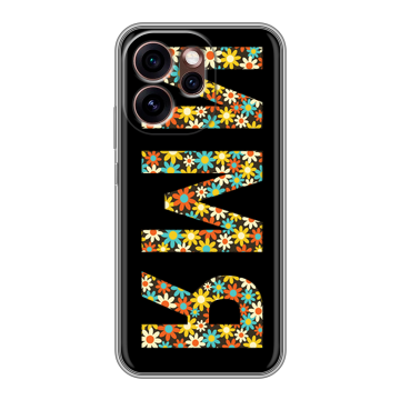 Силиконовый чехол на OPPO Reno15 Pro 5G с принтом ИМЯ
