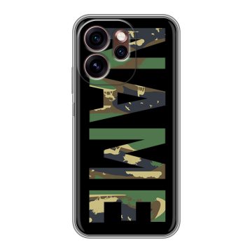 Силиконовый чехол на OPPO Reno15 Pro 5G с принтом NAME