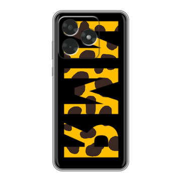 Силиконовый чехол на Honor X5c с принтом ИМЯ