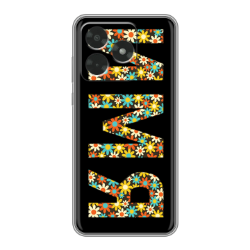 Силиконовый чехол на Honor X5c с принтом ИМЯ
