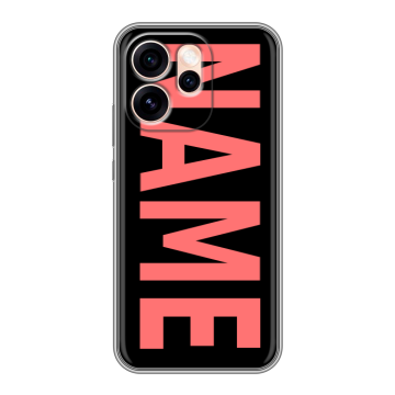 Силиконовый чехол на OPPO Reno15 Pro Max с принтом NAME