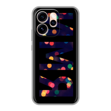 Силиконовый чехол на OPPO Reno15 Pro Max с принтом ИМЯ