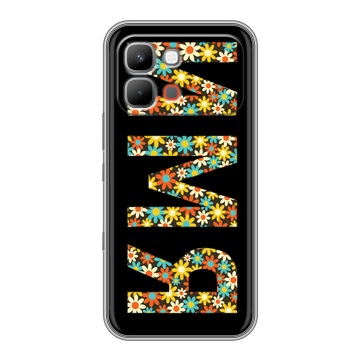 Силиконовый чехол на INFINIX Note Edge с принтом ИМЯ