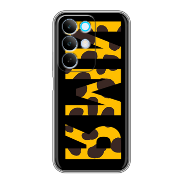 Силиконовый чехол на Realme C85 с принтом ИМЯ