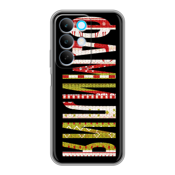 Силиконовый чехол на Realme C85 с принтом ФАМИЛИЯ