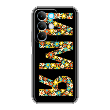 Силиконовый чехол на Realme C85 с принтом ИМЯ