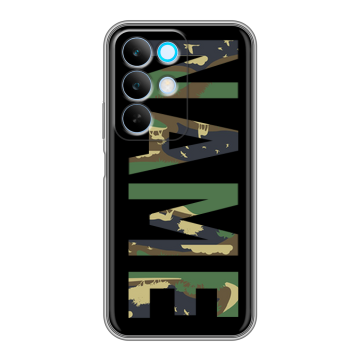 Силиконовый чехол на Realme C85 с принтом NAME